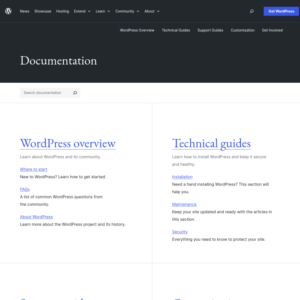 WordPress.org Documentation