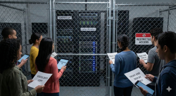 Headless WordPress is protected from customers.