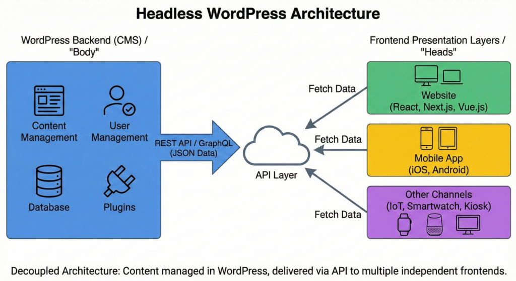 Understanding headless WordPress architecture and what it means for business.