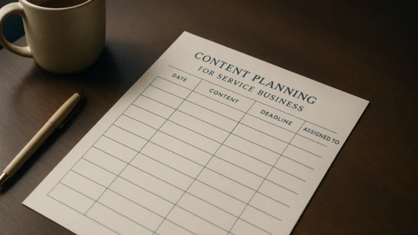 Featured image for Content Planning Template for Service Businesses