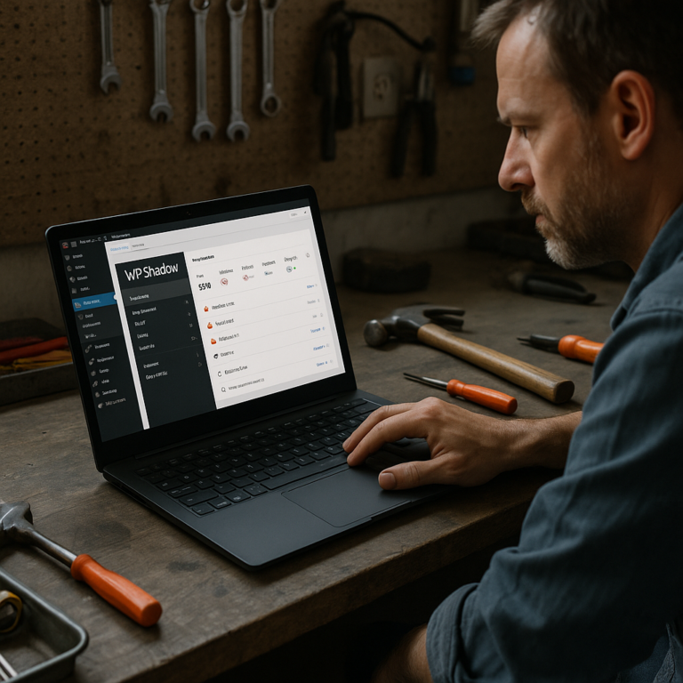 Photorealistic featured image for WPShadow (download resource)