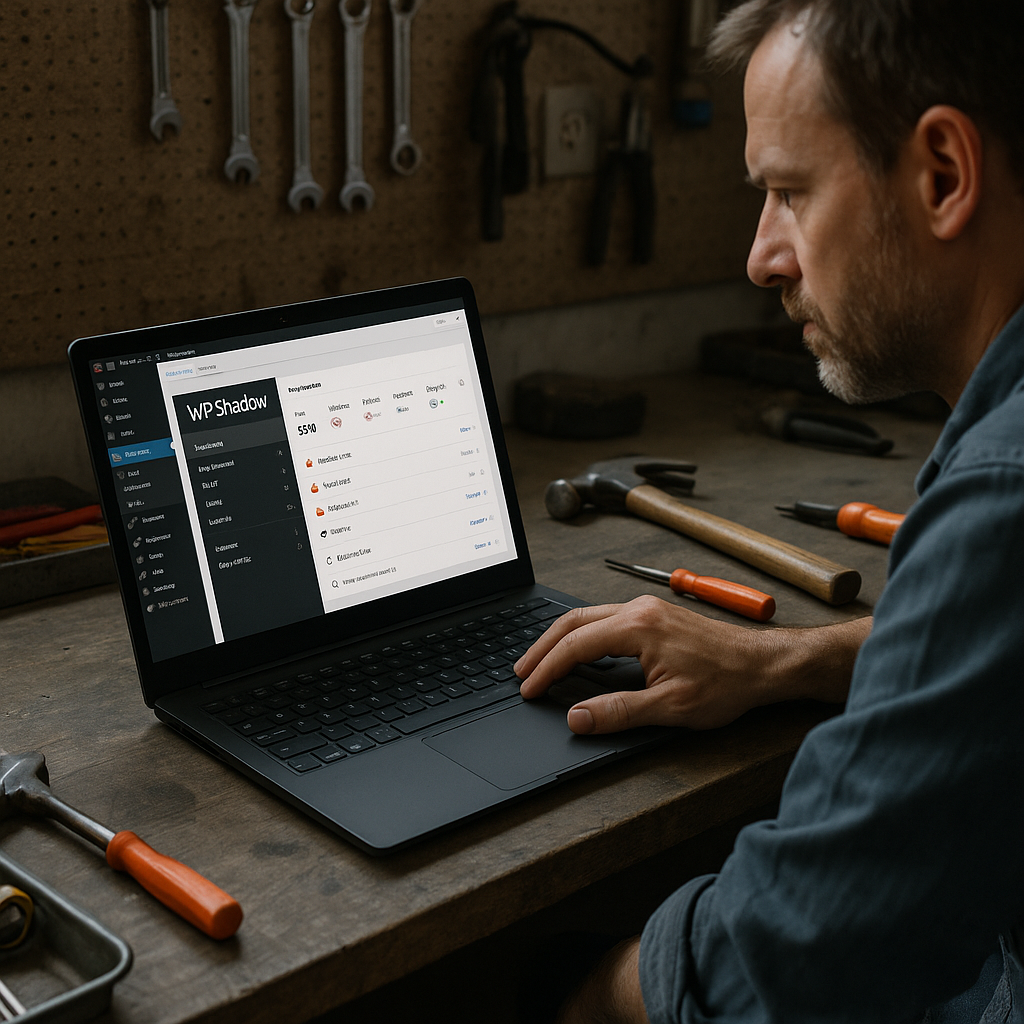 Photorealistic featured image for WPShadow (download resource)