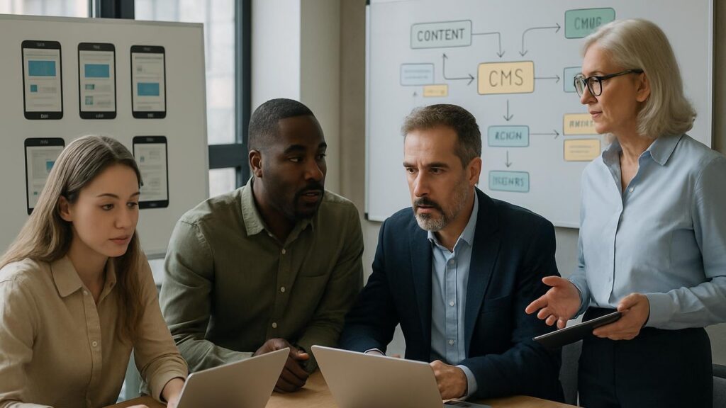 Modern team planning and delivering an EmDash website with Cloudflare-native workflows