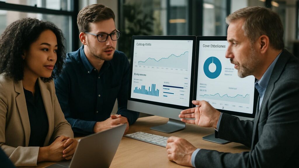 Photorealistic business scene representing Technical SEO Services