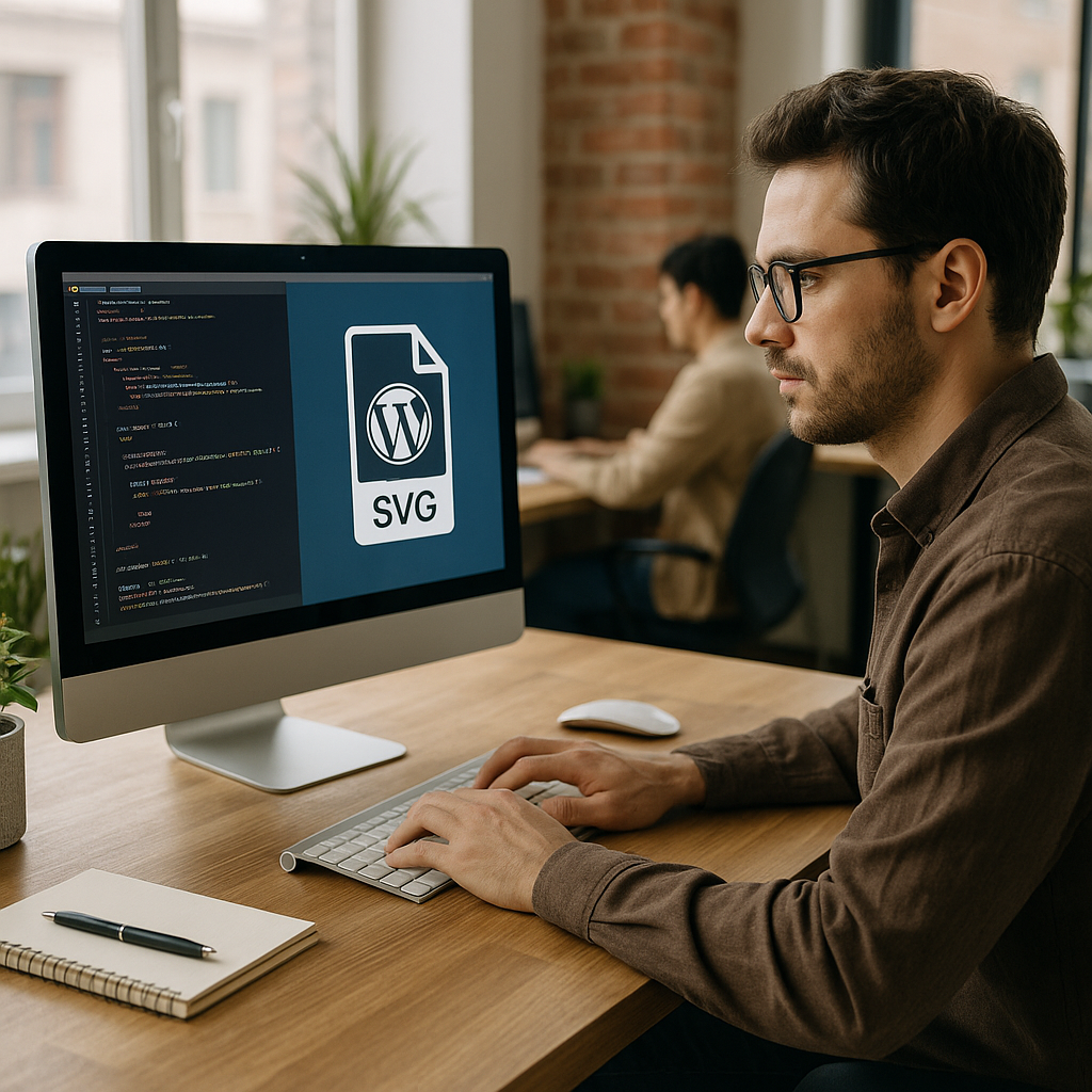 Illustration supporting key points in SVG Support for WordPress