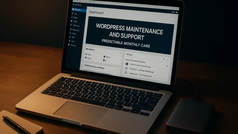WordPress Maintenance and Support: Predictable Monthly Care