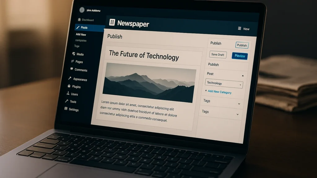 Featured image for WordPress for Newspapers