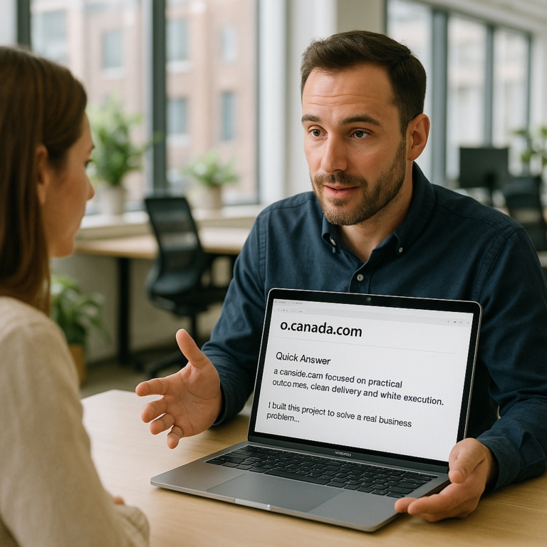 Photorealistic featured image for o.canada.com (portfolio item)