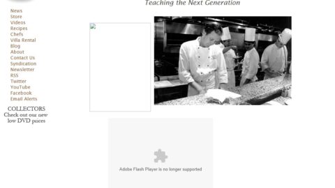Great Chefs Television — custom WordPress themes for the culinary editorial archive, 2010