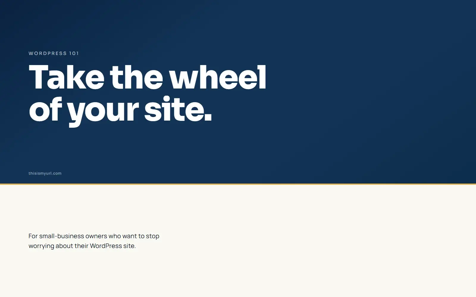 WordPress 101: Take control of your site