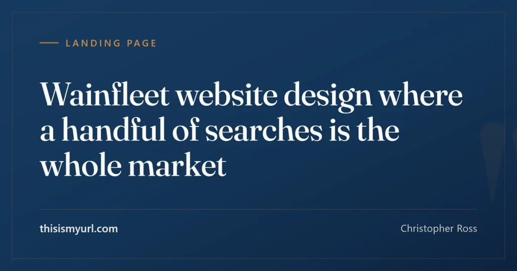 Christopher Ross builds websites for businesses in Wainfleet, Ontario