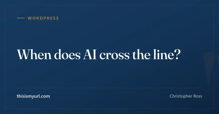 When does AI cross the line?