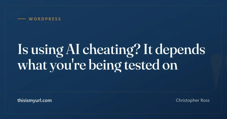 Is using AI cheating? It depends what you’re being tested on
